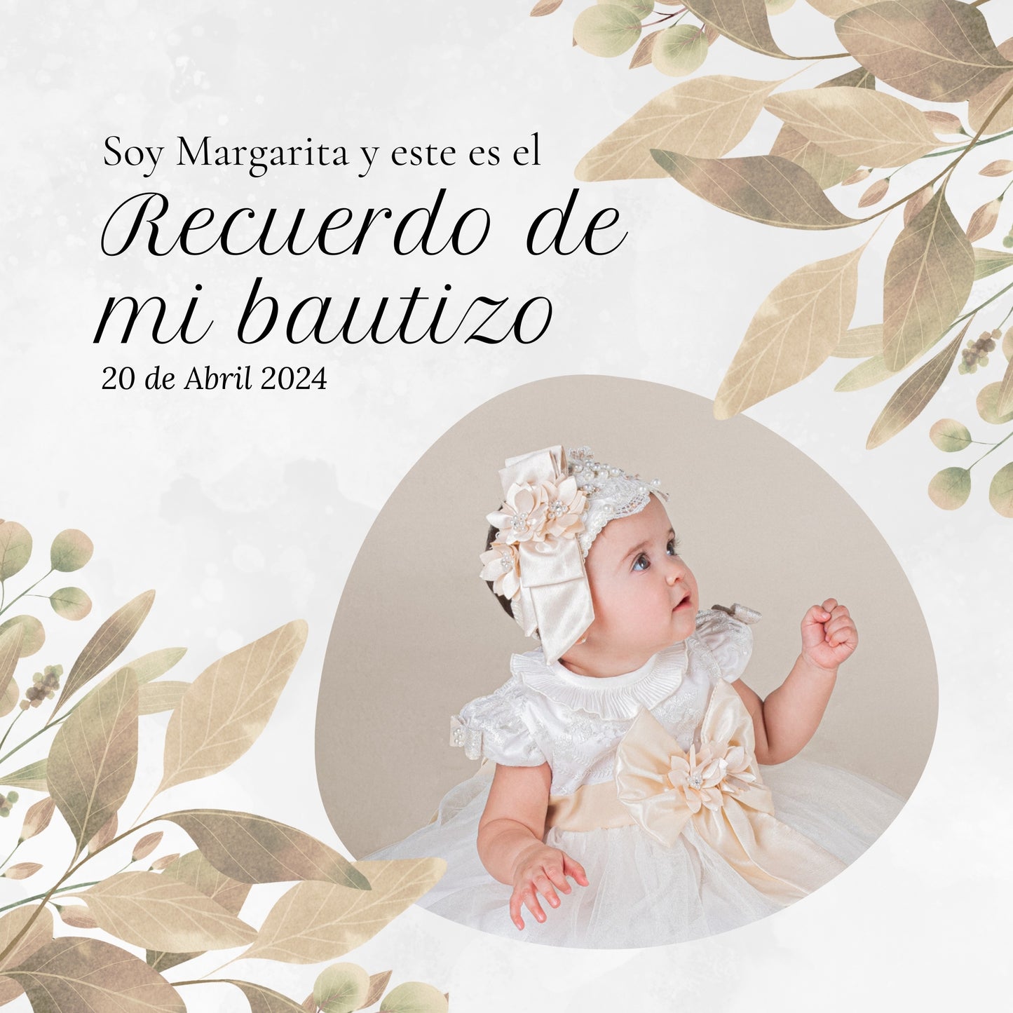Bautizos - Diseño 1 "Margarita"