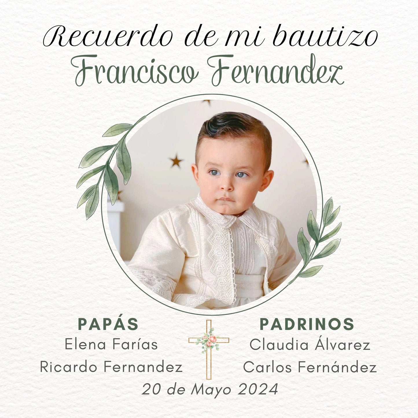 Bautizos - Diseño 2 "Francisco"