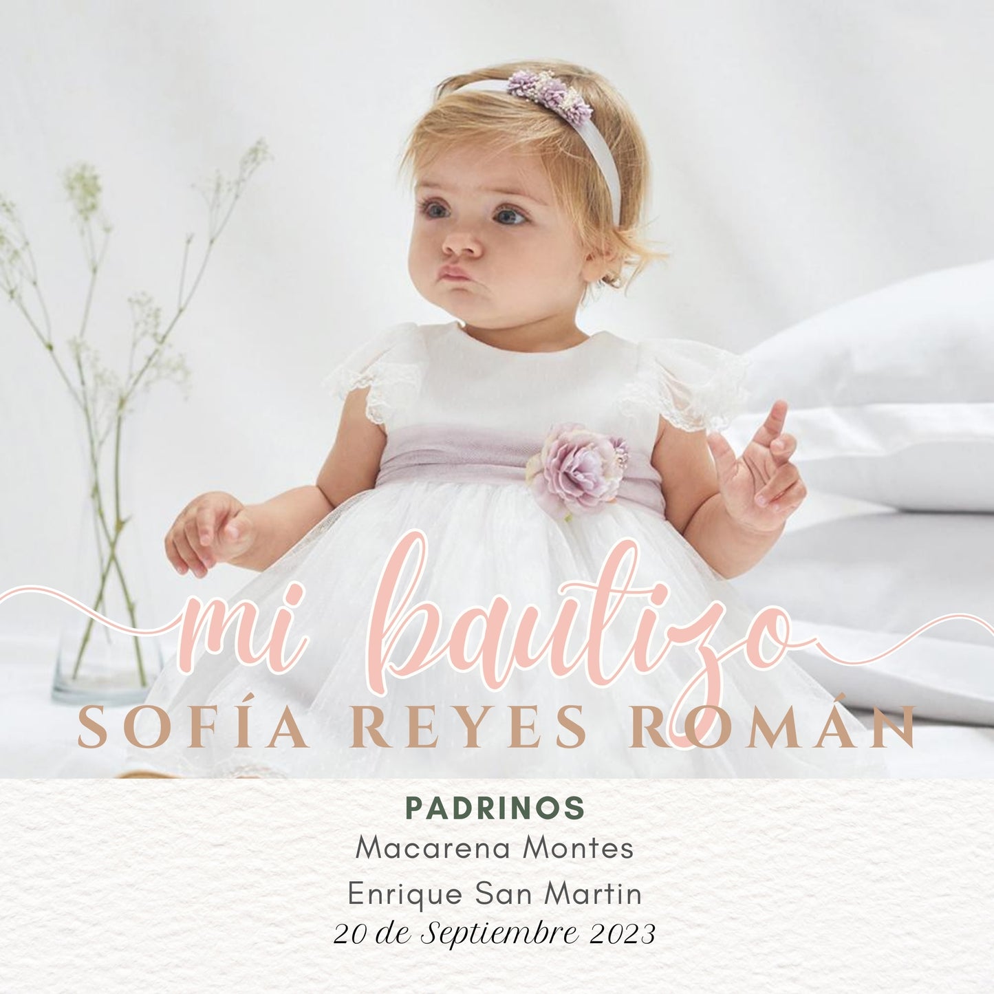 Bautizos - Diseño 5 "Sofía"