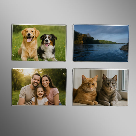 4 Imanes personalizados Rectangulares