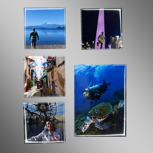 Pack 4 Imanes cuadrados + 1 Imán Rectangular personalizado SmartNetic